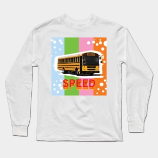 School Bus Speed - Zine Culture Long Sleeve T-Shirt
